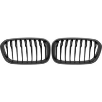 BMW 1-Serie F20 15-19 Enkelribbad Mattsvart Sportgrill / Njurar Performance-Look DIEDERICHS